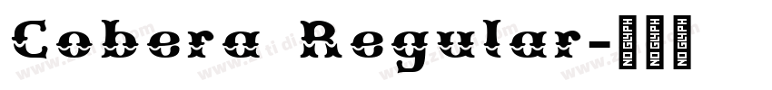 Cobera Regular字体转换